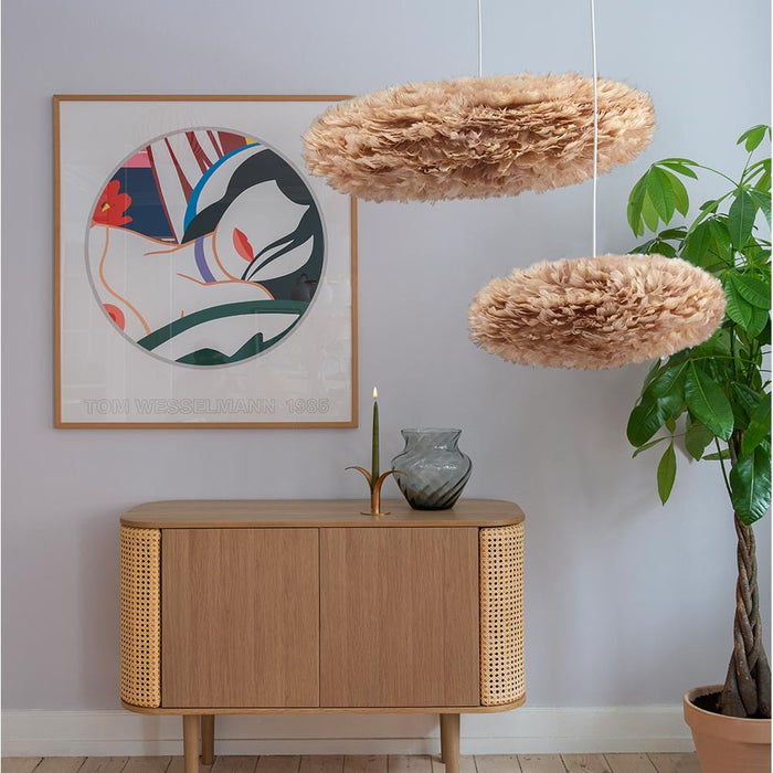 Umage Eos Esther Medium hanglamp light brown - met koordset wit - Ø 60