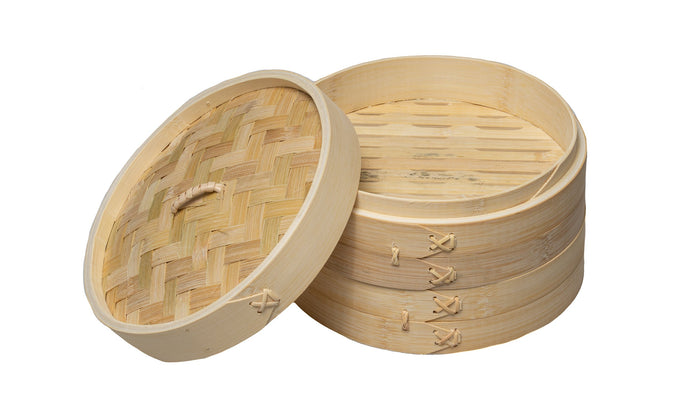 Sareva Stoommandje - Bamboe - 2-laags - ø 21 cm