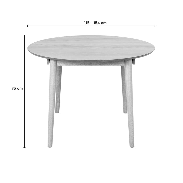 by fonQ Evolve Eettafel Uitschuifbaar - Ø 115 cm - Eiken