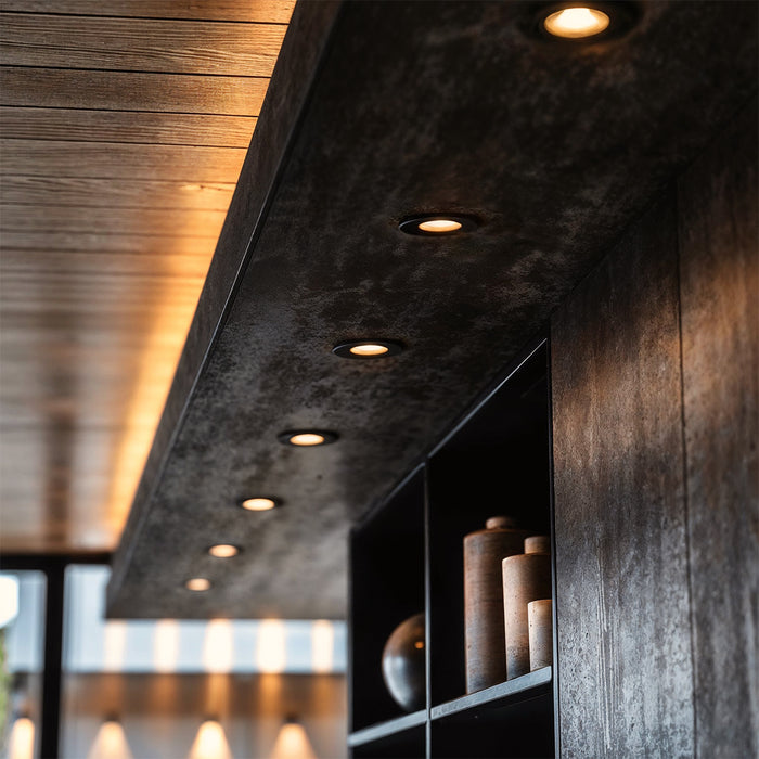 QAZQA Moderne inbouwspot zwart kantelbaar - Cisco