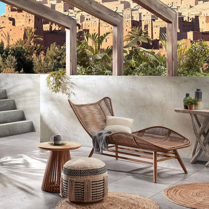 Kave Home Jeanette Bijzettafel - Ø 50 cm - Naturel