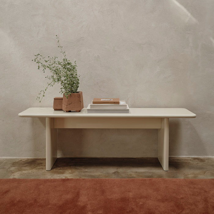 ferm LIVING Rink Bankje - B 140 cm - Eggshell