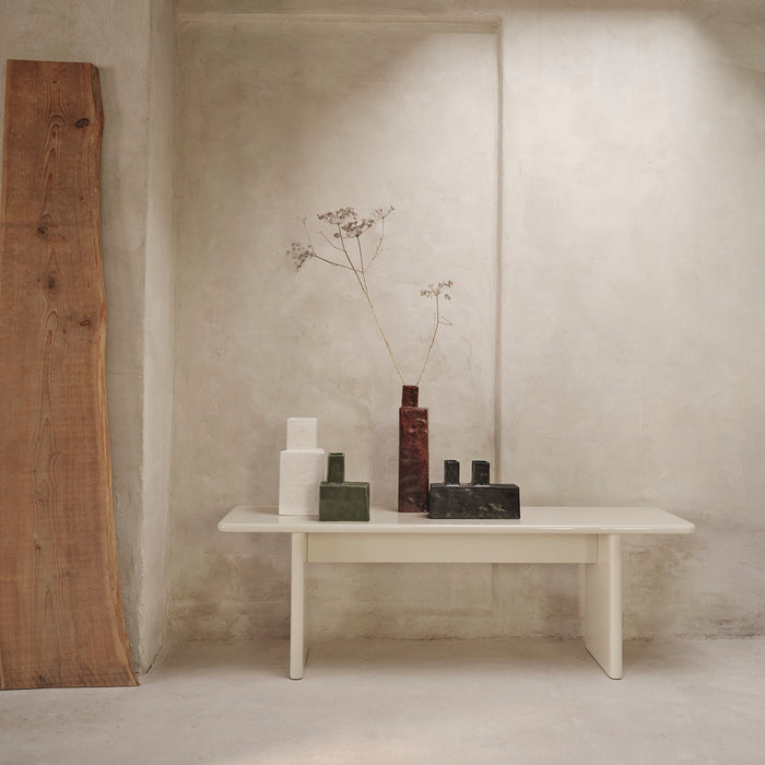 ferm LIVING Rink Bankje - B 140 cm - Eggshell