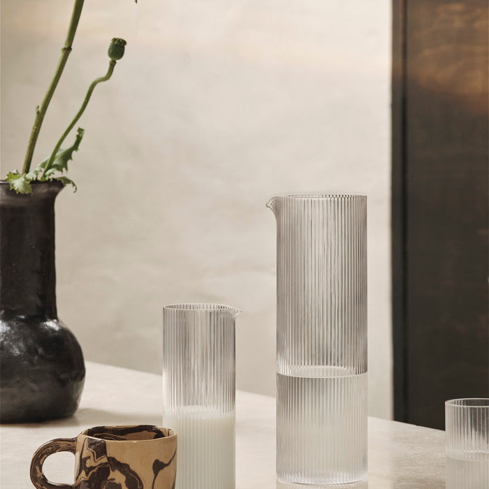 Ferm Living Ripple Karaf - Clear