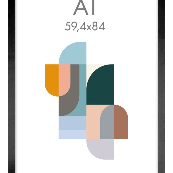 Fotokader A1 - 59,4 x 84 cm - Foto Kader in MDF Hout - Zwart