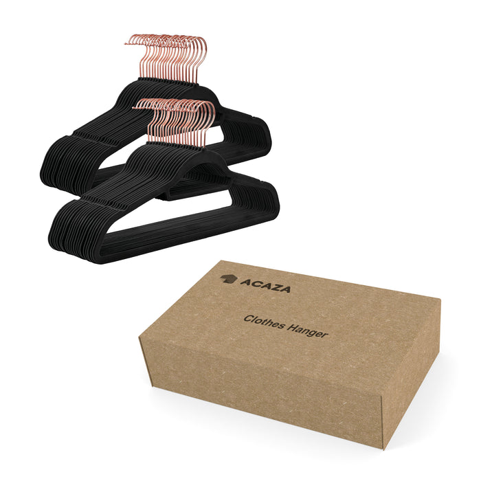 ACAZA Kledinghanger Zwart  - 50 st.