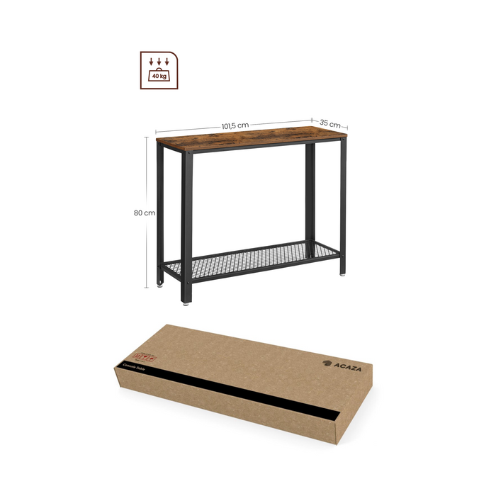 ACAZA Console Vintage bruin