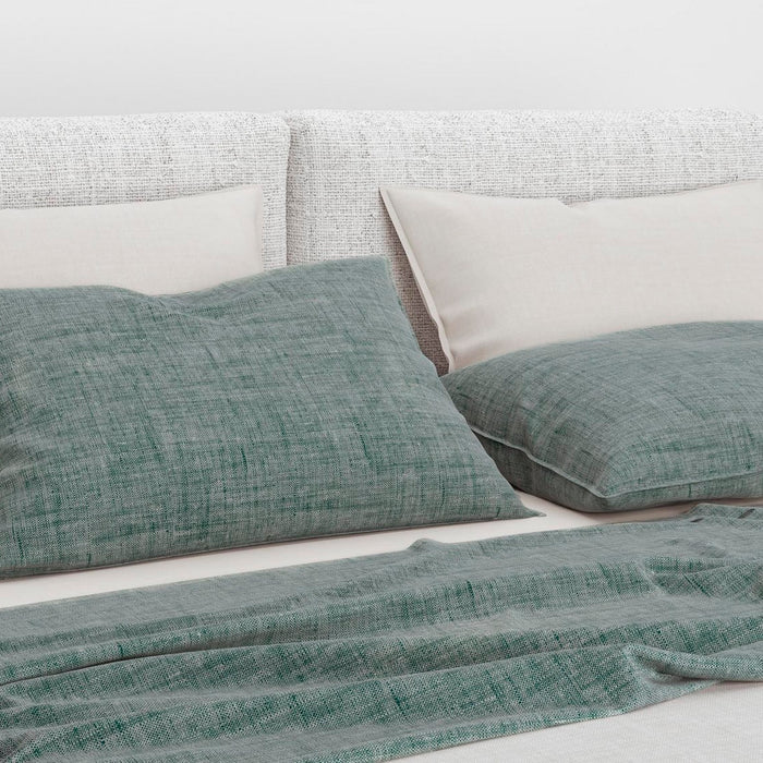 Zo Home Lino Kussensloop Linnen Look emerald green