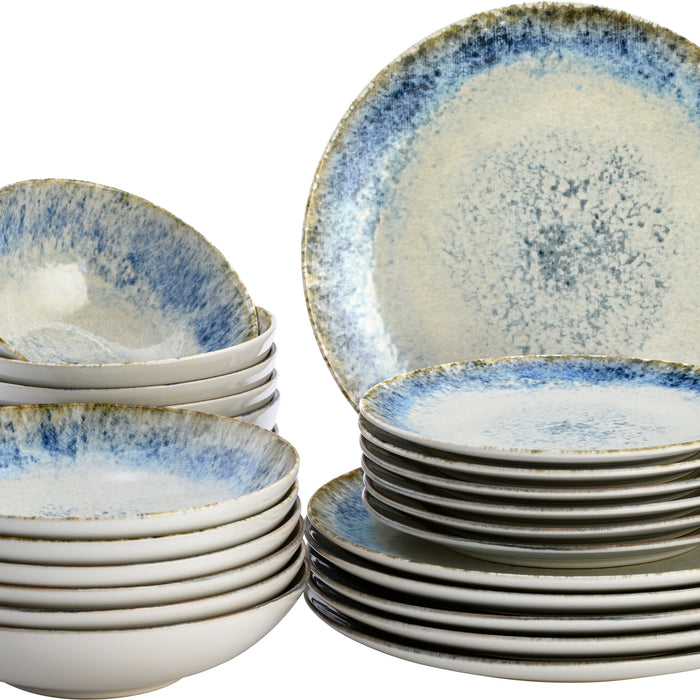 Lite-Body Serviesset Hermes - licht blauw - 6 personen - 24 delig