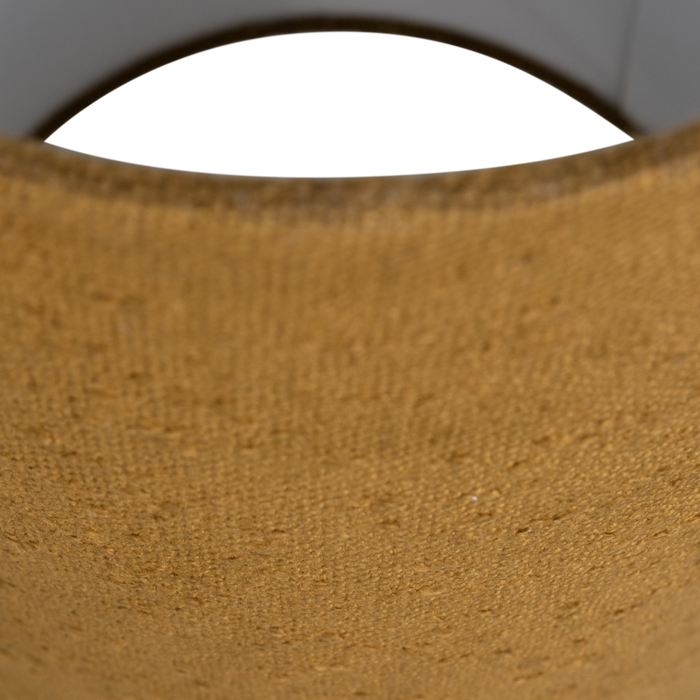 WOOOD Loft Vloerlamp - Metaal|Bouclé - Tapenade - 130xØ30 cm
