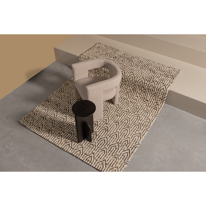 WOOOD Tiwa Fauteuil - Bouclé - Beige - 70x64x64