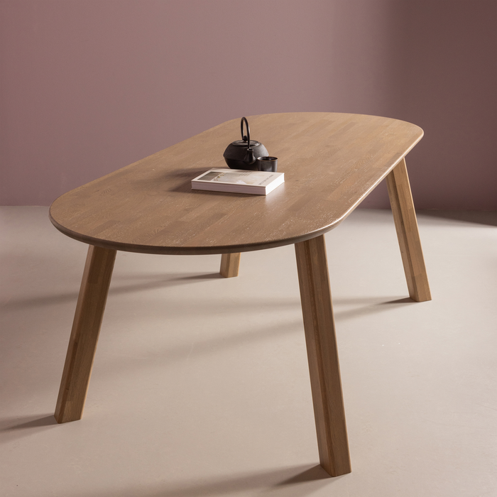 WOOOD Haarlem 4-standen poot - Eiken - Lichtgrijs - Set van 2