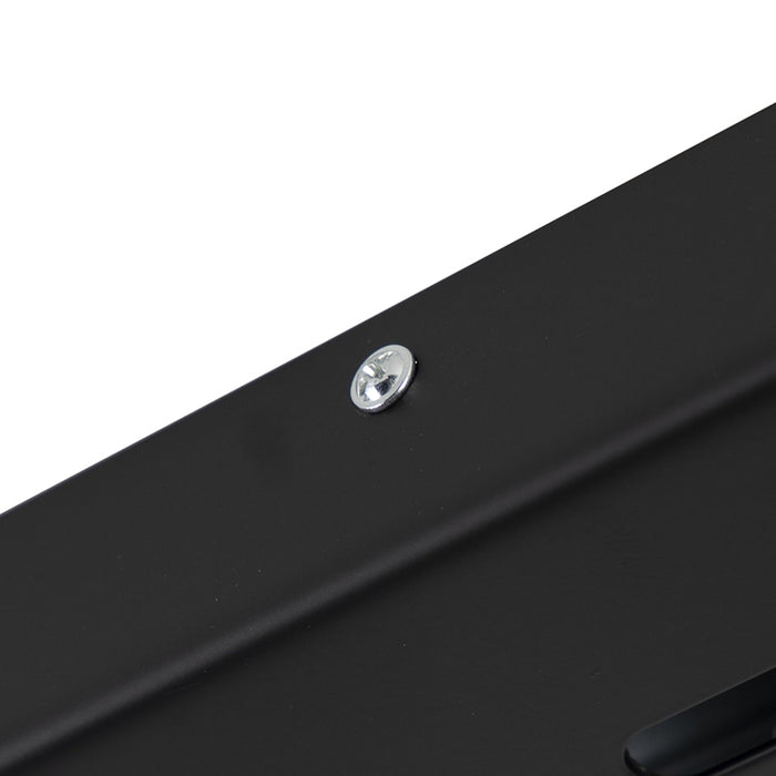 QAZQA Plafondplaat zwart 120cm voor 2, 3 of 5 hanglampen