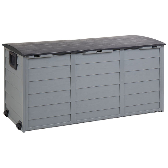 Beliani - LOCARNO - Kussenbox - Grijs - 112 cm - Synthetisch materiaal