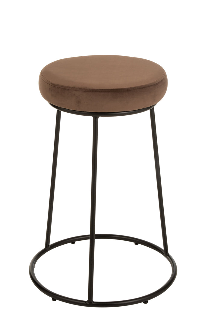 Zitting | Textiel | Bruin | 34x34x (h)7.5 Cm