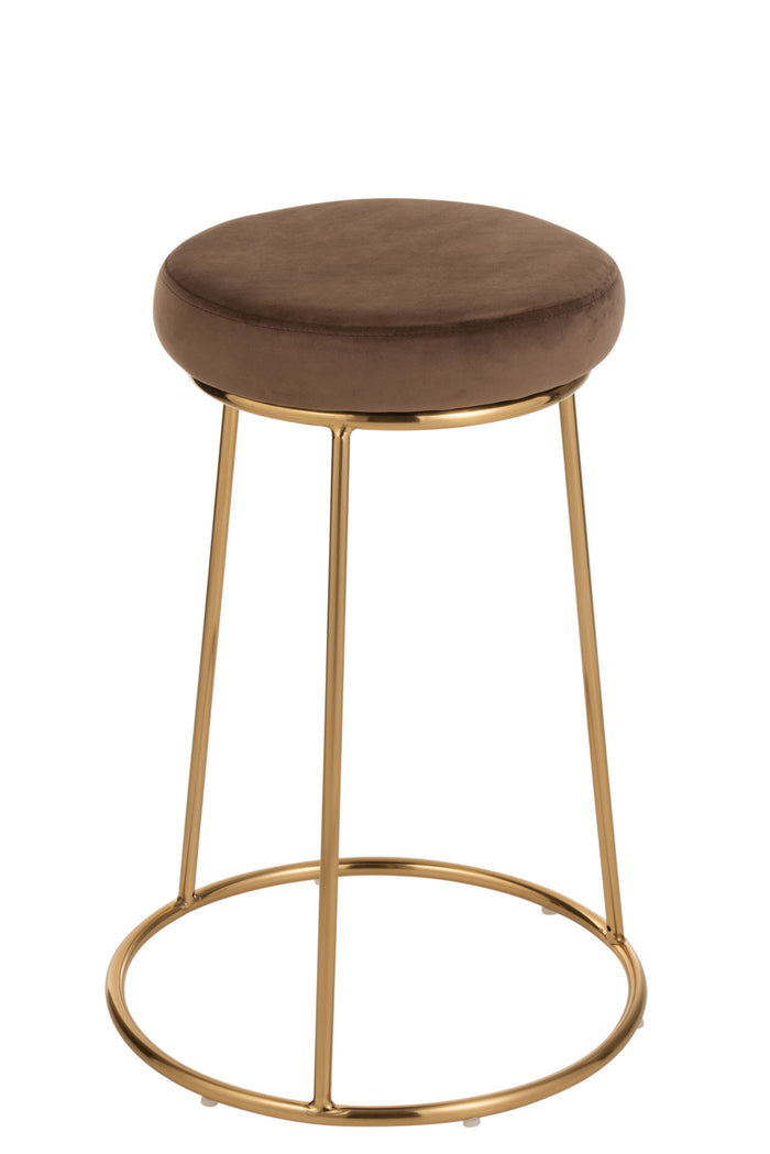 Zitting | Textiel | Bruin | 34x34x (h)7.5 Cm