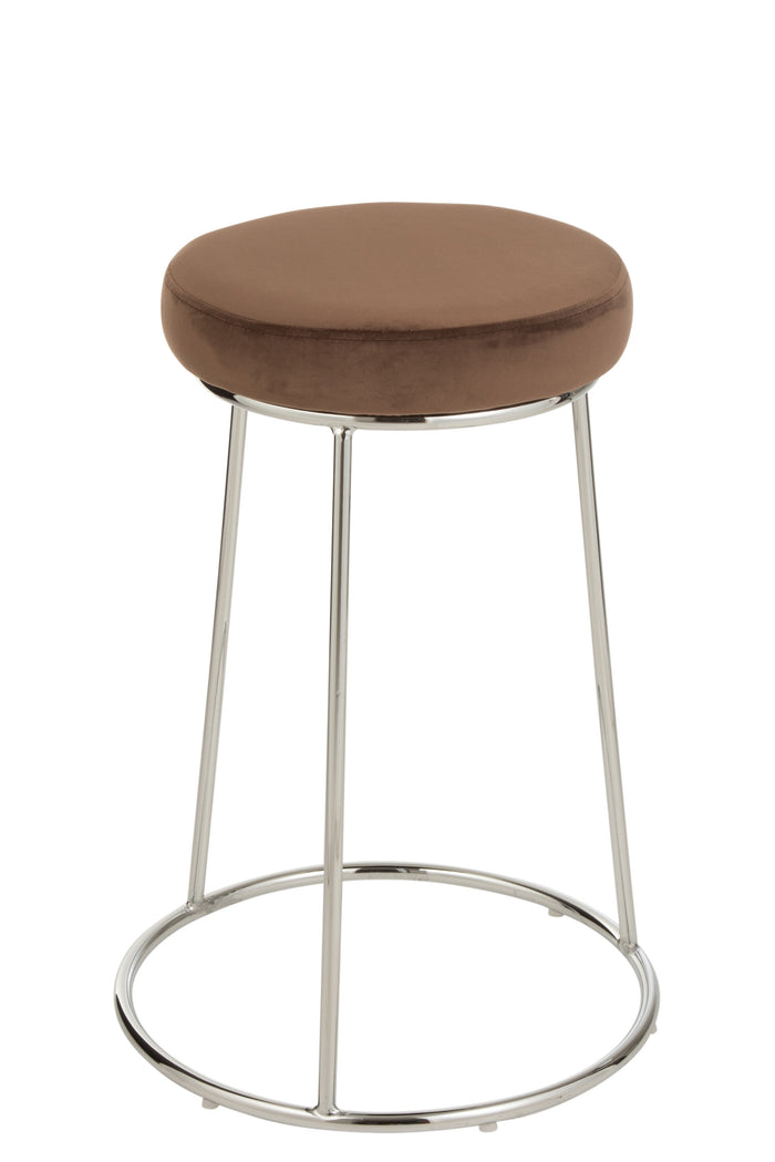 Zitting | Textiel | Bruin | 34x34x (h)7.5 Cm