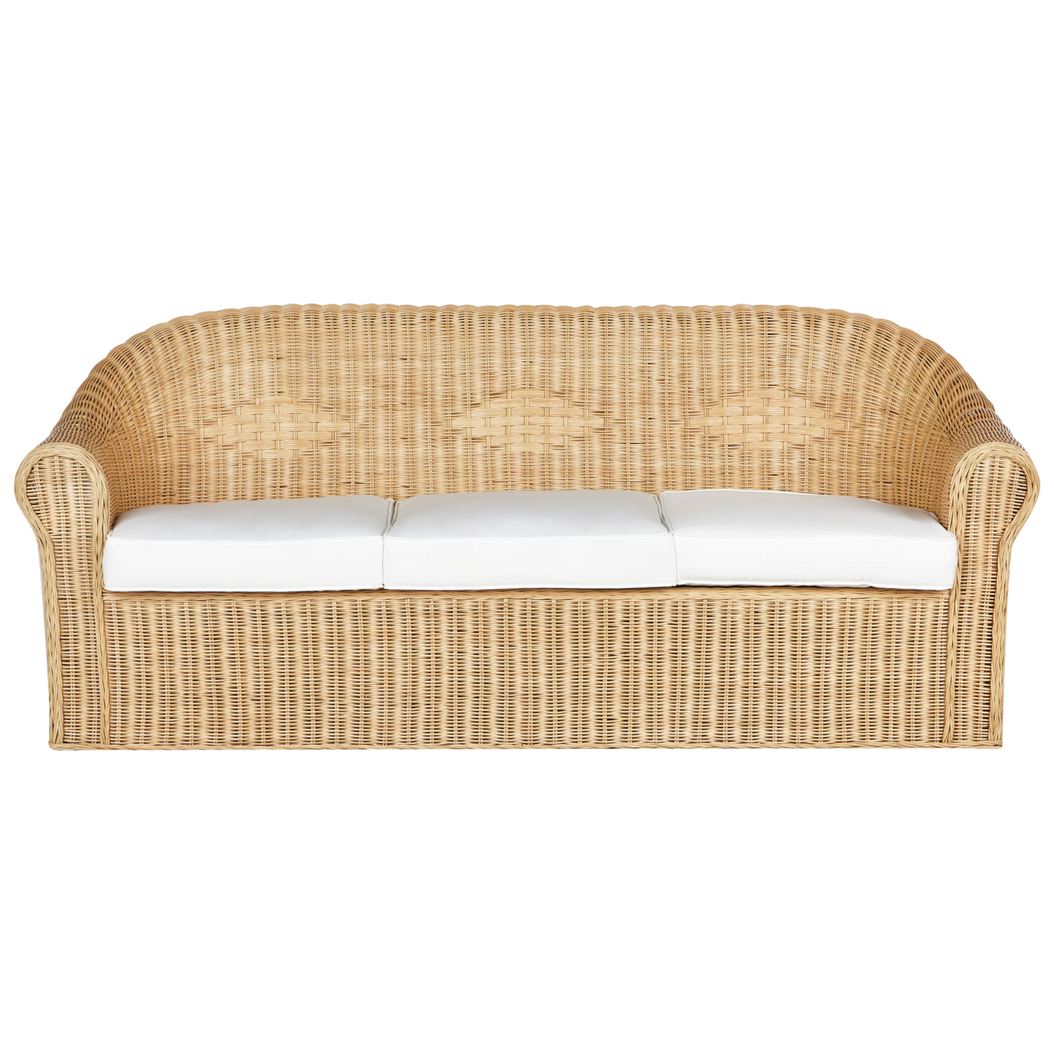 Beliani - LIVADEIA - 3-zits tuinbank - Natuurlijk - Rotan