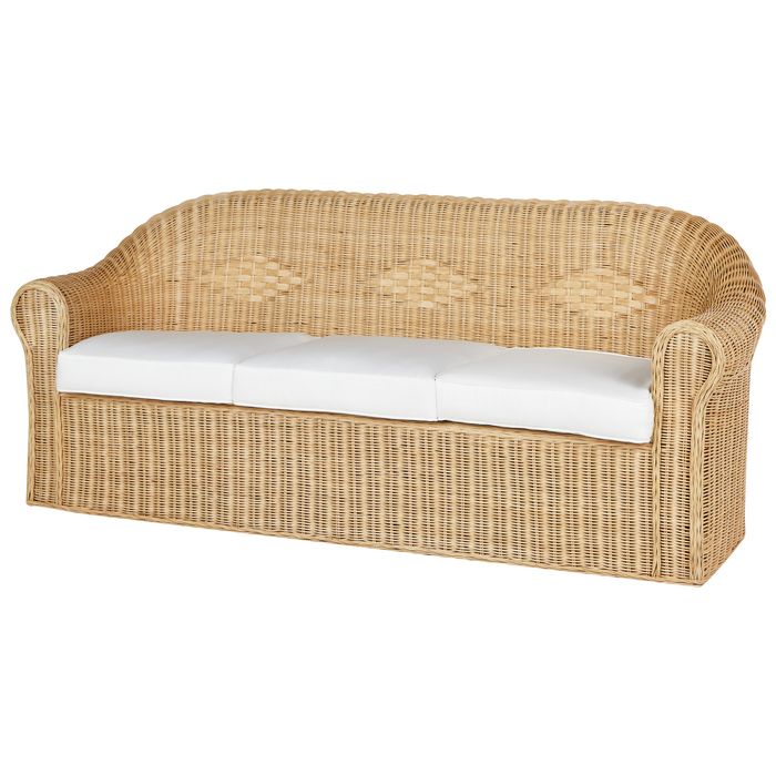 Beliani - LIVADEIA - 3-zits tuinbank - Natuurlijk - Rotan