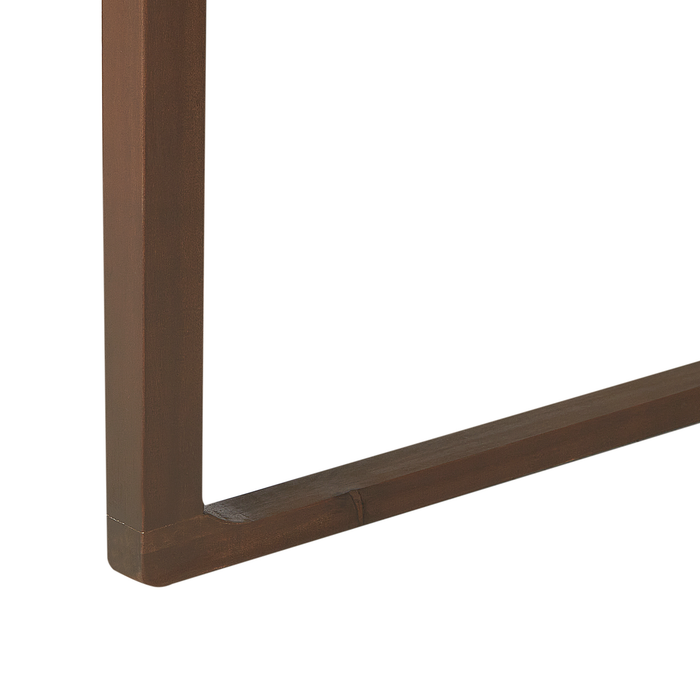 Beliani-SASSARI -Tuinstoel set van 8-Donkerhout|Blauw|Wit-Acaciahout