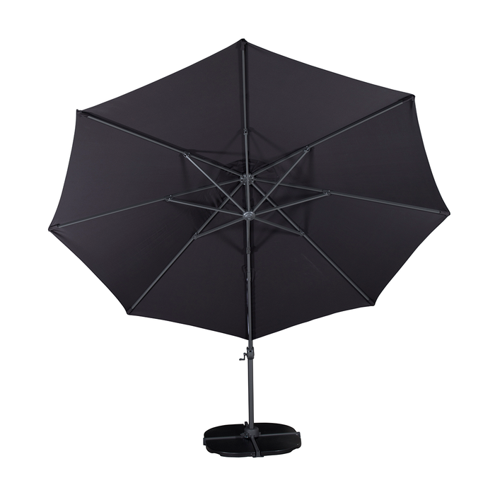 Nest outdoor Brandon Zweefparasol Zwart Ø 350 cm