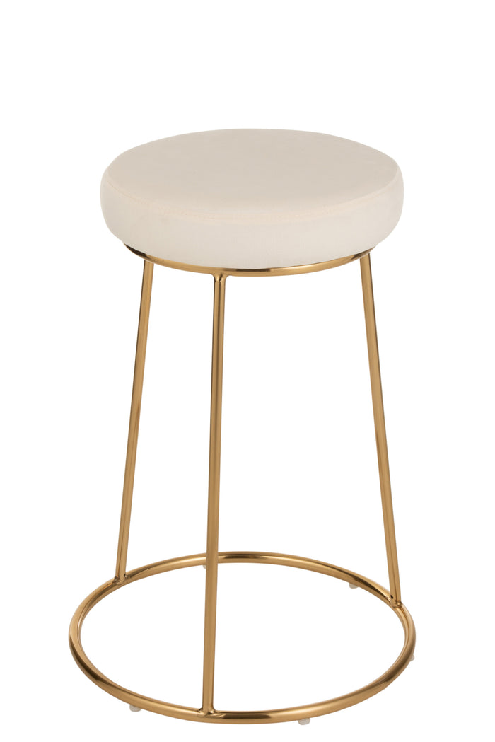 Zitting | Textiel | Wit | 34x34x (h)7.5 Cm