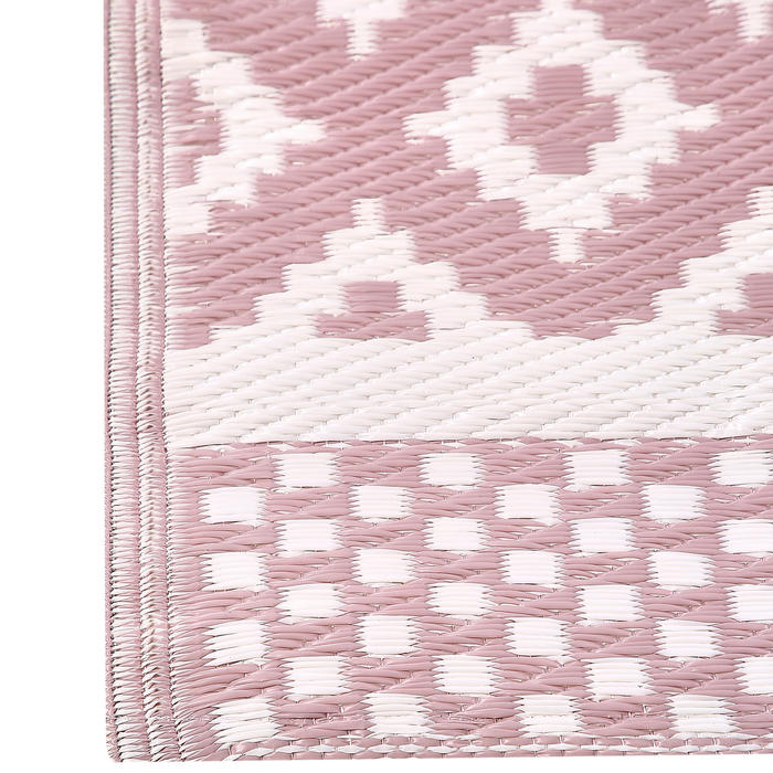 Beliani - THANE - Outdoor kleed - Roze - 120 x 180 cm - Polypropyleen