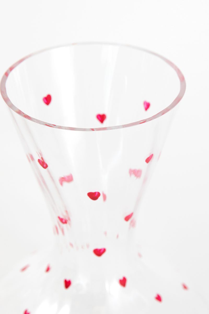 Sissy-Boy Glazen karaf met hartjes