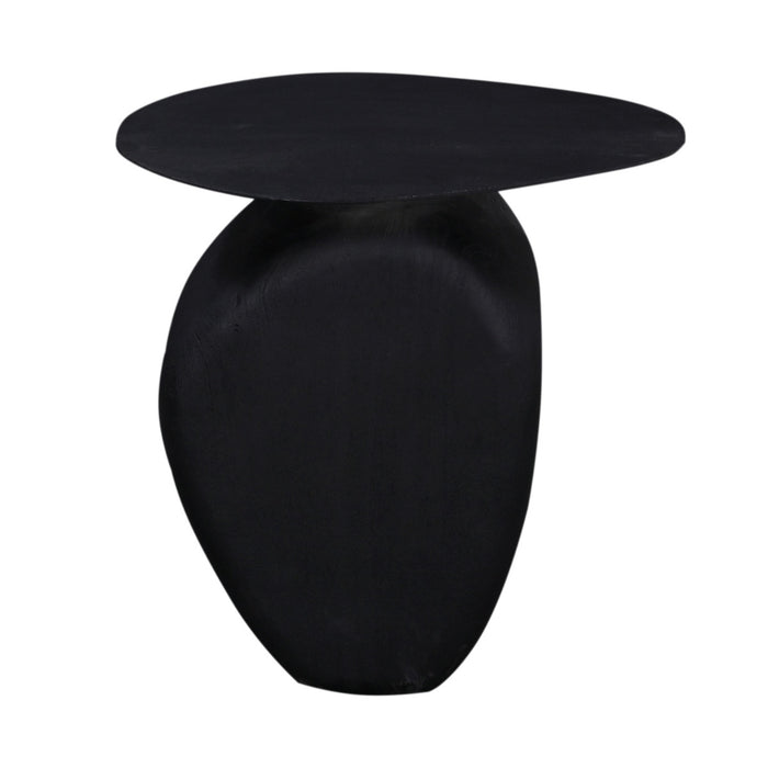 Giga Meubel - Bijzettafel Organisch - Zwart Mangohout - 45x35x45cm - Ebbe