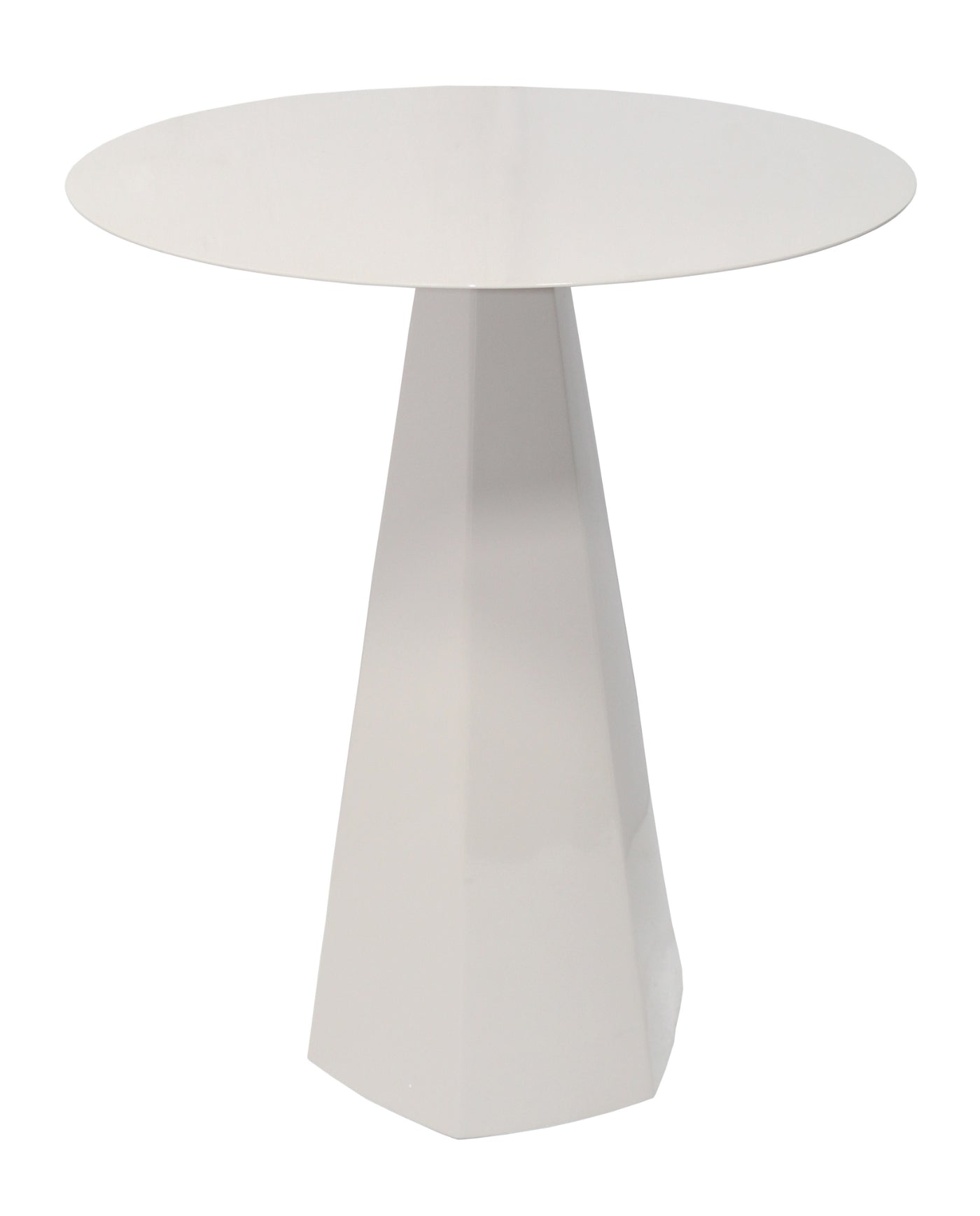 Giga Meubel - Bijzettafel Rond - Beige Metaal - 40x40x48cm - Sika