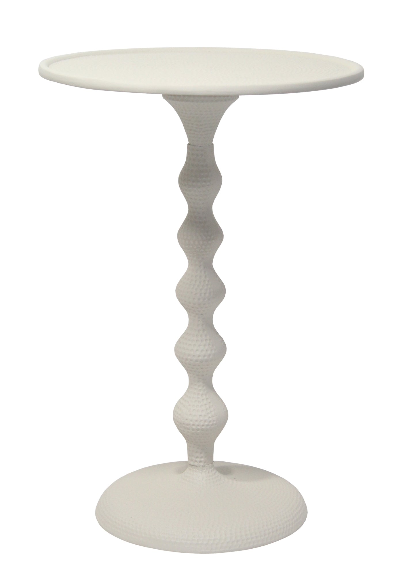 Giga Meubel - Bijzettafel Rond - Grijs Aluminium - 38x38x56cm - Fresia