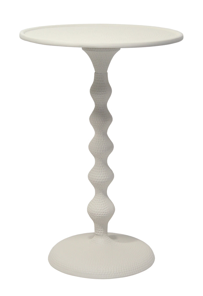 Giga Meubel - Bijzettafel Rond - Grijs Aluminium - 38x38x56cm - Fresia