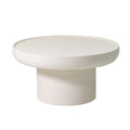 Giga Meubel - Salontafel Rond 80cm - Beige Beton Ciré - Japandi - Joyce