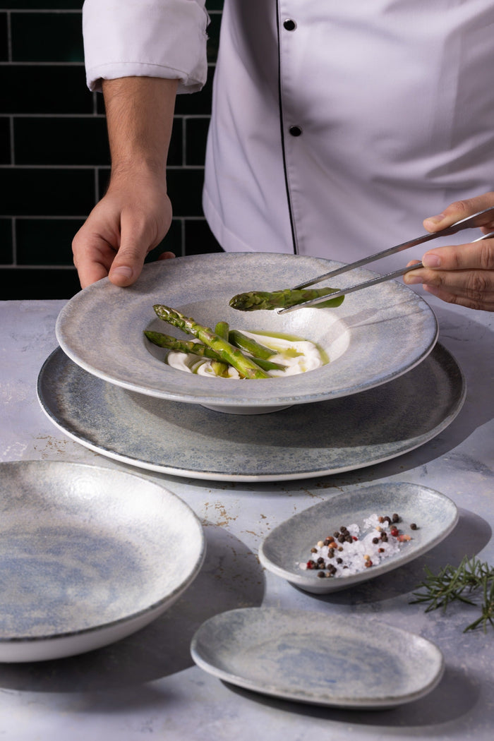 Bonna Serveerschaal - Omnia - Porselein - 19x11 cm - set van 2