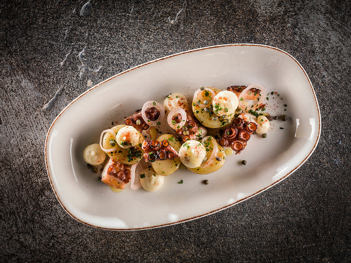 Bonna Serveerschaal - Retro - Porselein - 15x8.5 cm - set van 4