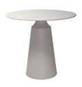 Giga Meubel - Bijzettafel Rond - Beige Aluminium - 69x69x61,5cm - Else