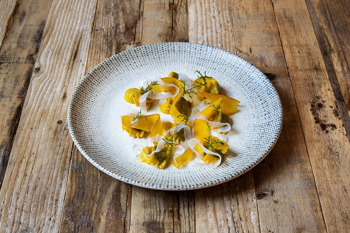 Bonna Gebaksbord - Sway - Porselein - 23 cm - set van 6