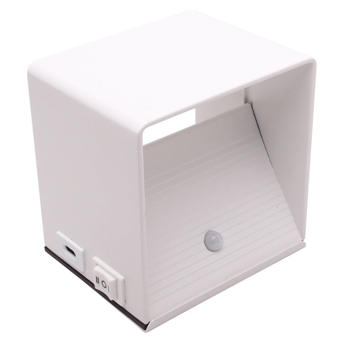 LT-Luce Oplaadbare Wandlamp Wit Accu Led 7 Watt USB Magneet  2700K