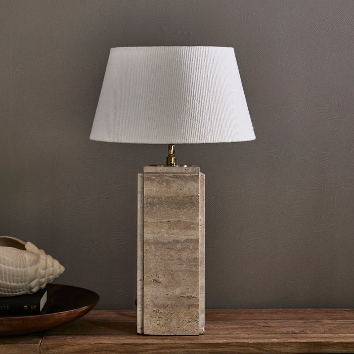 Riviera Maison Lampenkap Wit - Taper - Linnen (ØxH) 38x21