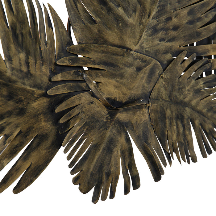 QAZQA Art Deco wandlamp antiek goud 105 cm 2-lichts - Lauf