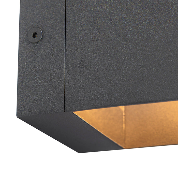 QAZQA Moderne wandlamp donkergrijs - Transfer