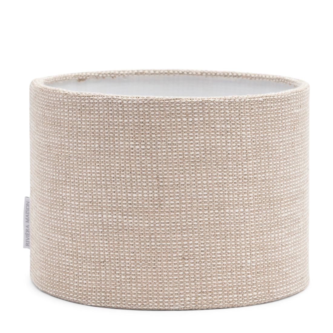Riviera Maison Lampenkap Beige - Cylinder - Linnen (ØxH) 30x20