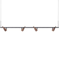 Hollands Licht Timber Line 4 hanglamp LED walnoot