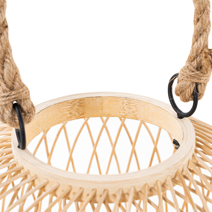 QAZQA Landelijke buiten tafellamp rotan - Calamus