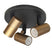 Highlight Spot Piccolo Zwart-Goud GU10 mini 35mm  3-Lichts Ø 17cm
