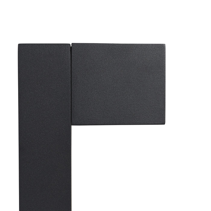 QAZQA Industriële staande buitenlamp donkergrijs 80 cm IP44 - Baleno