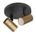 Highlight Spot Piccolo Zwart-Goud GU10 mini 35mm  2-Lichts Ø 15cm