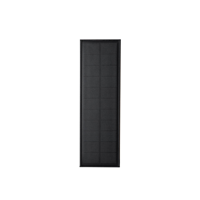 QAZQA Buiten wandlamp zwart 30 cm incl. LED 4-staps dimbaar met solar