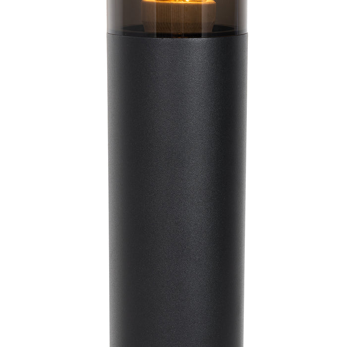 QAZQA Moderne buitenlamp paal zwart 45 cm IP44 - Rox