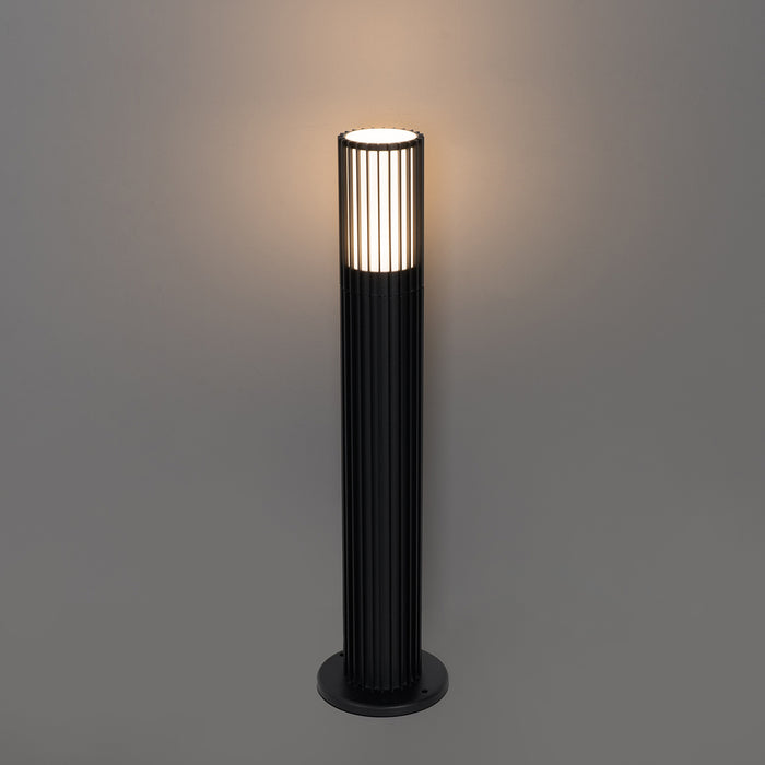 QAZQA Design buiten paaltje zwart 50 cm IP44 - Boris